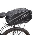 RZAHUAHU YA367 Sacoche pour porte-bagages de vélo Sacoche à coque dure de grande capacité avec pochette pour bouteille d'eau pour siège arrière de vélo