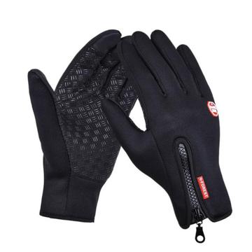 Gants Tactiles Coupe-Vent B-Forest - M - Noir