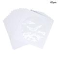 100 Pcs. Enveloppes papier pour CD/DVD avec fenêtre transparente - 12x12cm - Blanc