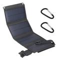 Chargeur solaire USB pliable 10W / batterie externe avec 4 panneaux - Noir