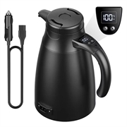 Bouilloire électrique pour voiture 12V/24V avec régulation intelligente de la température - 1200ml - Noir