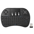 2.4Ghz Wireless Mini Keyboard with Touchpad - Black