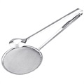 2-in-1 Stainless Steel Spoon with Filter and Colander - Silver