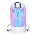 Sac à dos holographique imperméable de 20 litres pour la natation et le kayak