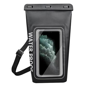 Sac étanche 2L avec pochette pour smartphone à écran tactile - Noir