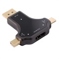 Adaptateur HDMI Multifonctionnel 3-en-1 CY UC-097 - Noir