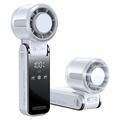 Mini-ventilateur de refroidissement 3-en-1 pour semi-conducteurs TEC avec écran LED - Blanc