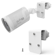 Support de gouttière orientable à 360° pour caméras d'extérieur - Blanc