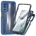 Coque Motorola Moto G62 5G - Série 360 Protection - Bleu Foncé / Claire