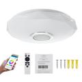 Plafonnier LED intelligent 36W avec télécommande / haut-parleur Bluetooth - Forme de diamant