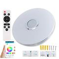 Plafonnier LED intelligent 36W avec télécommande / haut-parleur Bluetooth - Forme ronde