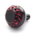 Bouton de réglage de puissance pour moulinet de pêche en alliage d'aluminium de 38mm pour DAIWA, SHIMANO - Noir / Rouge