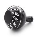 Bouton de réglage de puissance pour moulinet de pêche en alliage d'aluminium de 38mm pour DAIWA, SHIMANO - Noir / Argent