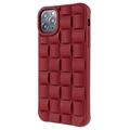 Coque iPhone 11 Pro en Silicone - Conception de Cube 3D - Rouge