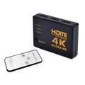 Commutateur HDMI 4K Ultra HD 3 vers 1 avec télécommande