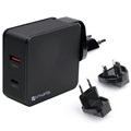 Chargeur de Voyage Rapide USB 4smart VoltPlug - USB PD & QC3.0 - 48W - Noir
