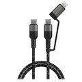 4smarts ComboCord CL USB-C / USB-C and Lightning Cable - 1.5m