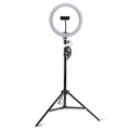 Mini Trépied Selfie avec Anneau lumineux LED 4smarts LoomiPod XL - 2800-7200 K