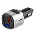 Chargeur Voiture Rapide & Émetteur FM Bluetooth 4smarts Media&Assist - Noir