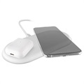 Chargeur Sans Fil Rapide 4smarts VoltBeam Air Dual - 15W - Blanc