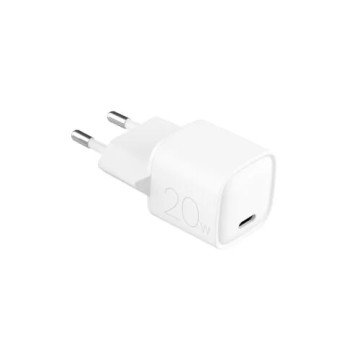 Chargeur mural rapide USB-C Puro Mini PD - 20W - Blanc