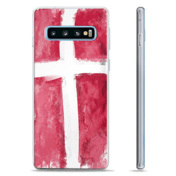 Coque Samsung Galaxy S10+ en TPU - Drapeau Danois