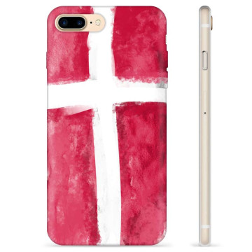 Coque iPhone 7 Plus / iPhone 8 Plus en TPU - Drapeau Danois