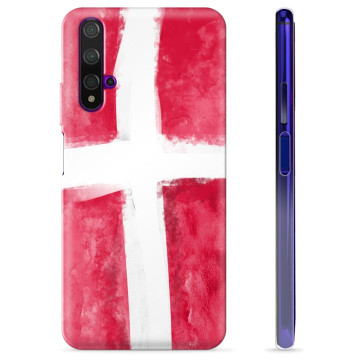 Coque Huawei Nova 5T en TPU - Drapeau Danois