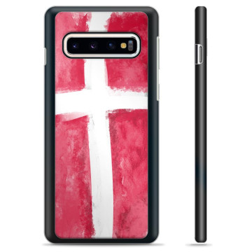 Coque de Protection pour Samsung Galaxy S10 - Drapeau Danois