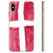 Coque iPhone XS Max en TPU - Drapeau Danois