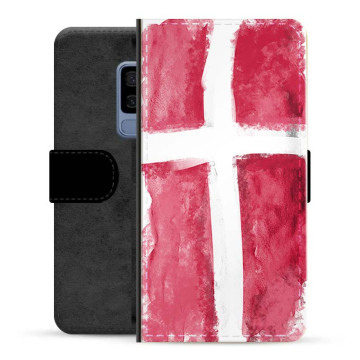 Étui Flip Premium Samsung Galaxy S9+ - Drapeau Danois