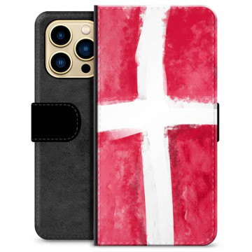 Étui Portefeuille Premium pour iPhone 13 Pro Max - Drapeau Danois