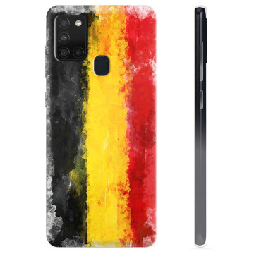 Coque Samsung Galaxy A21s en TPU - Drapeau Allemand