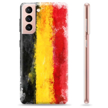 Coque Samsung Galaxy S21 5G en TPU - Drapeau Allemand