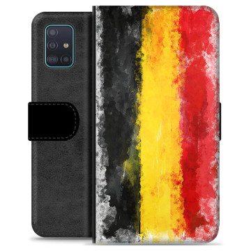 Étui Portefeuille Premium Samsung Galaxy A51 - Drapeau Allemand