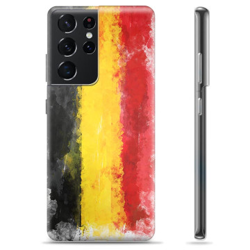 Coque Samsung Galaxy S21 Ultra 5G en TPU - Drapeau Allemand