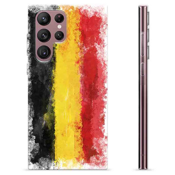 Coque Samsung Galaxy S22 Ultra 5G en TPU - Drapeau Allemand