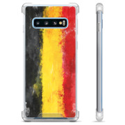 Coque Hybride Samsung Galaxy S10 - Drapeau Allemand