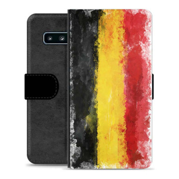 Étui Flip Premium Samsung Galaxy S10+ - Drapeau Allemand