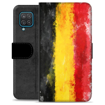 Étui Portefeuille Premium Samsung Galaxy A12 - Drapeau Allemand