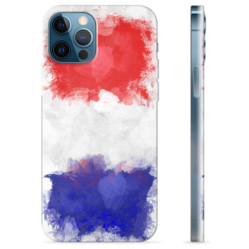 Coque iPhone 12 Pro en TPU - Drapeau Français