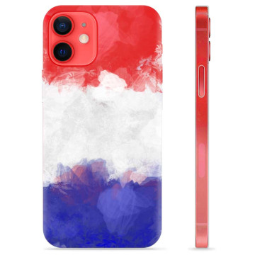 Coque iPhone 12 mini en TPU - Drapeau Français