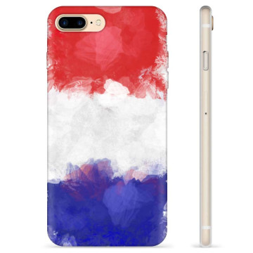 Coque iPhone 7 Plus / iPhone 8 Plus en TPU - Drapeau Français