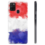 Coque Samsung Galaxy A21s en TPU - Drapeau Français