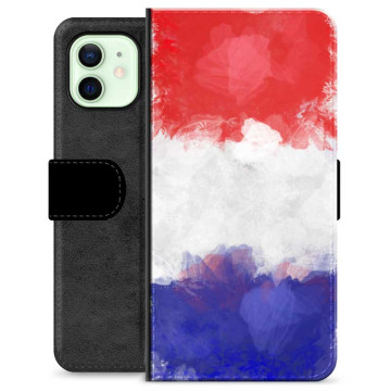 Étui Portefeuille Premium pour iPhone 12 - Drapeau Français