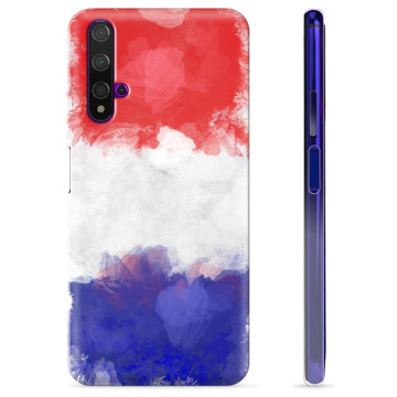 Coque Huawei Nova 5T en TPU - Drapeau Français