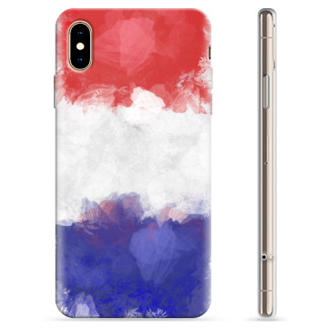 Coque iPhone XS Max en TPU - Drapeau Français