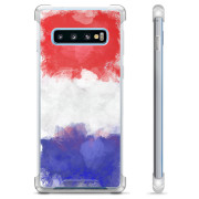 Coque Hybride Samsung Galaxy S10 - Drapeau Français