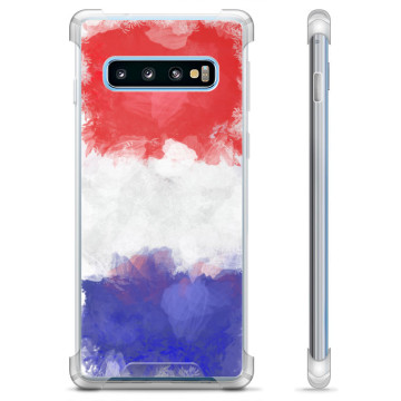 Coque Hybride Samsung Galaxy S10 - Drapeau Français