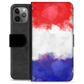 Étui Portefeuille Premium pour iPhone 11 Pro Max - Drapeau Français